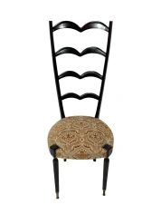 Mid-Century Modern High Back Side Chair by Paolo Buffa, 1950s